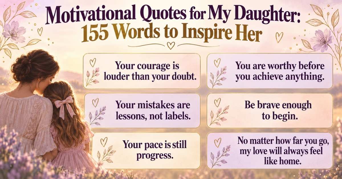 Motivational Quotes for My Daughter