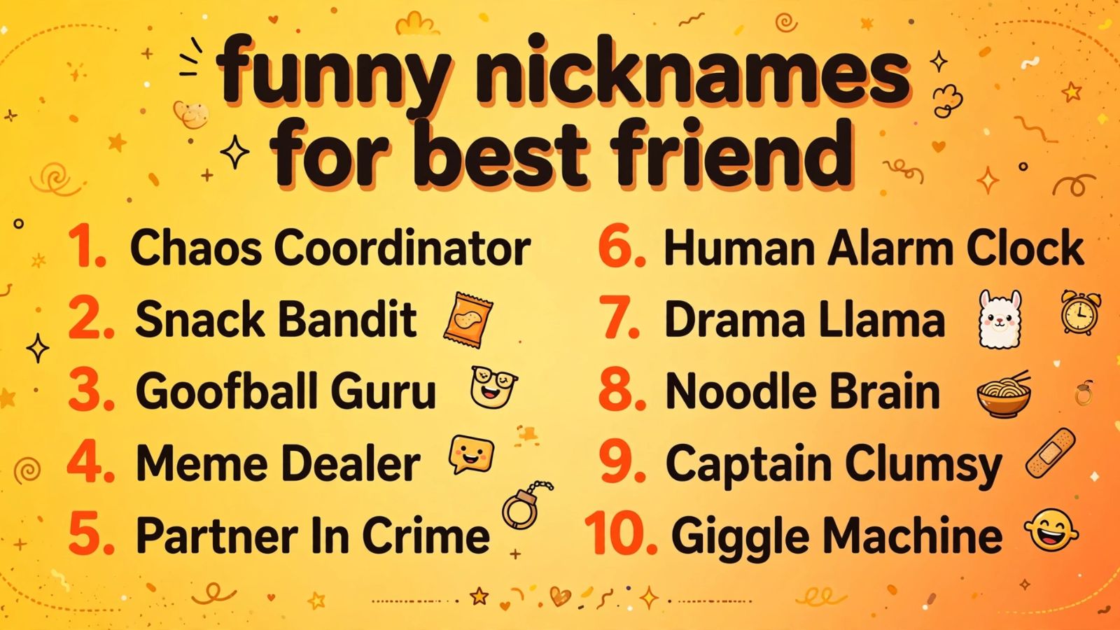 funny nicknames for best friend