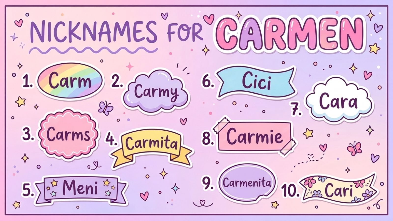 nicknames for carmen