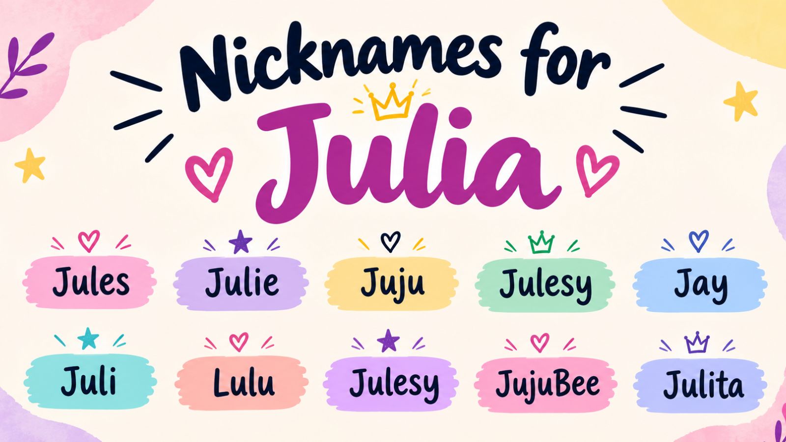 nicknames for julia