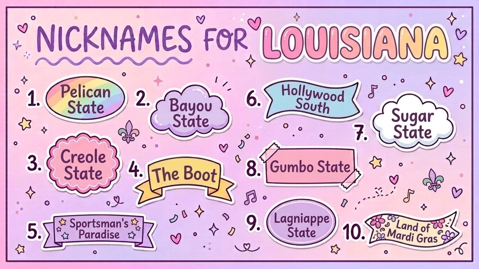 nicknames for louisiana